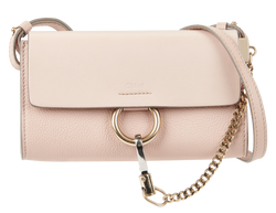 Mini Faye Crossbody, Leather, Pink, MII, DB, 3*